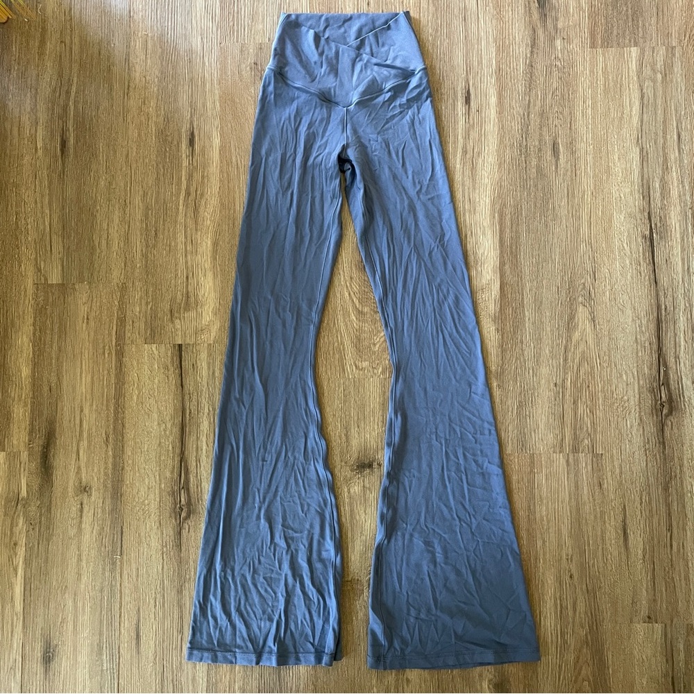 Aerie Offline High Waisted Flare Legging Blue New